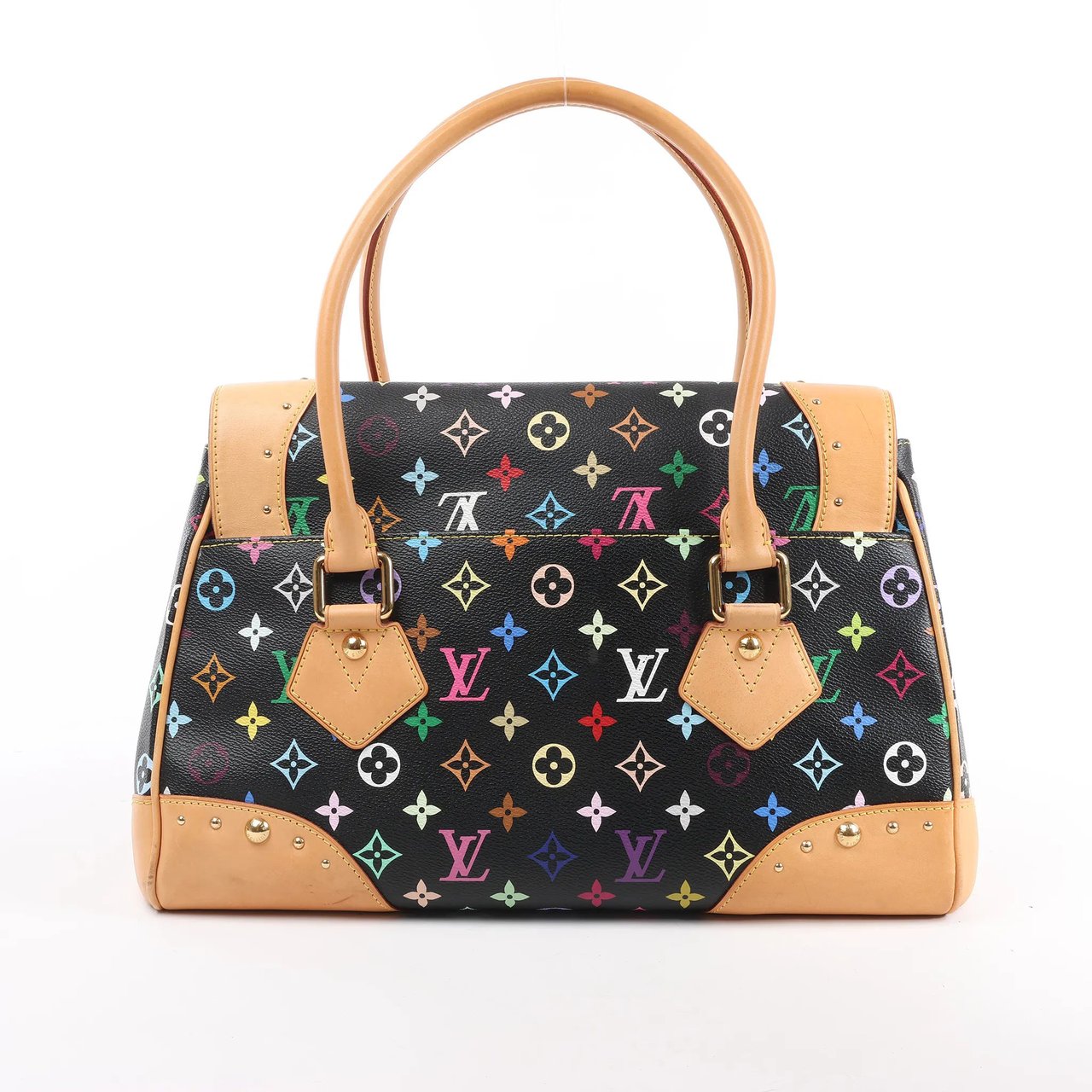 Louis Vuitton Louis Vuitton Monogram Multicolor Beverly MM Handbag in Black Divers