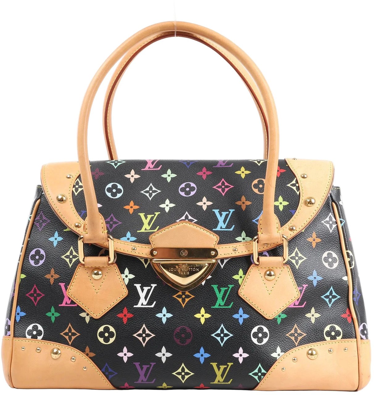 Louis Vuitton Louis Vuitton Monogram Multicolor Beverly MM Handbag in Black Divers