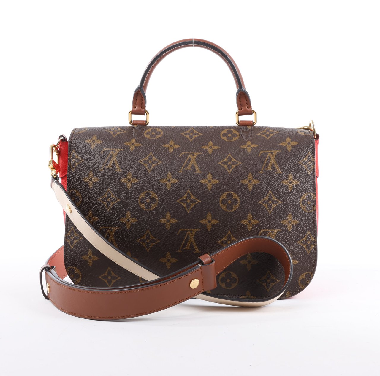 Louis Vuitton Louis Vuitton Monogram Vaugirard PM in Brown x Red M44548 Divers