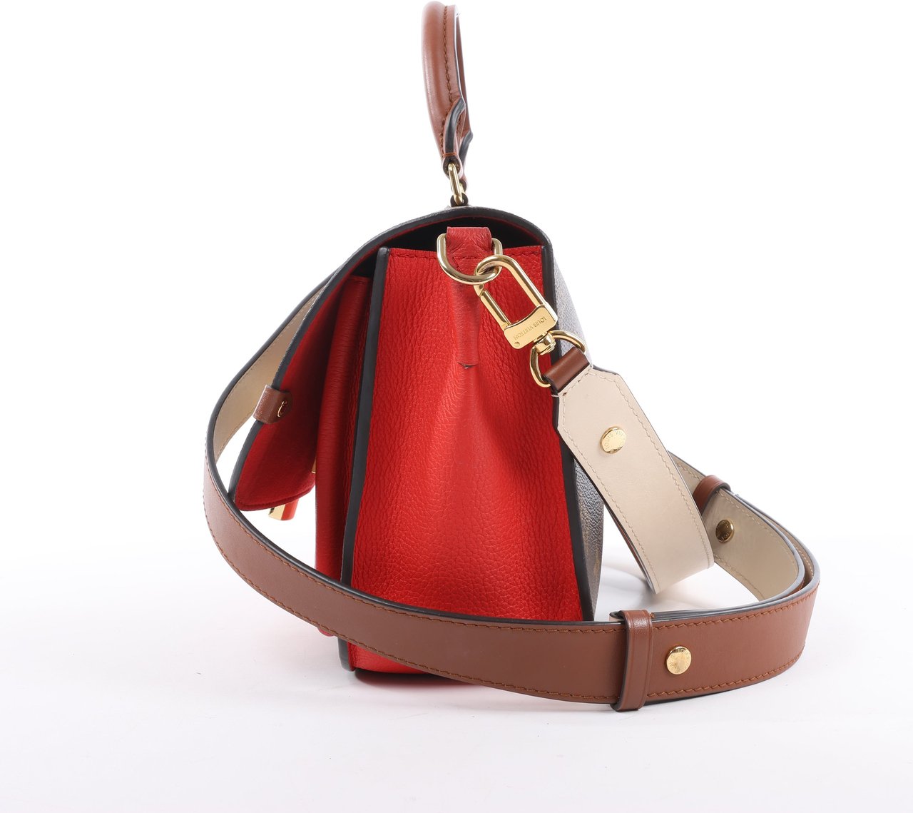 Louis Vuitton Louis Vuitton Monogram Vaugirard PM in Brown x Red M44548 Divers