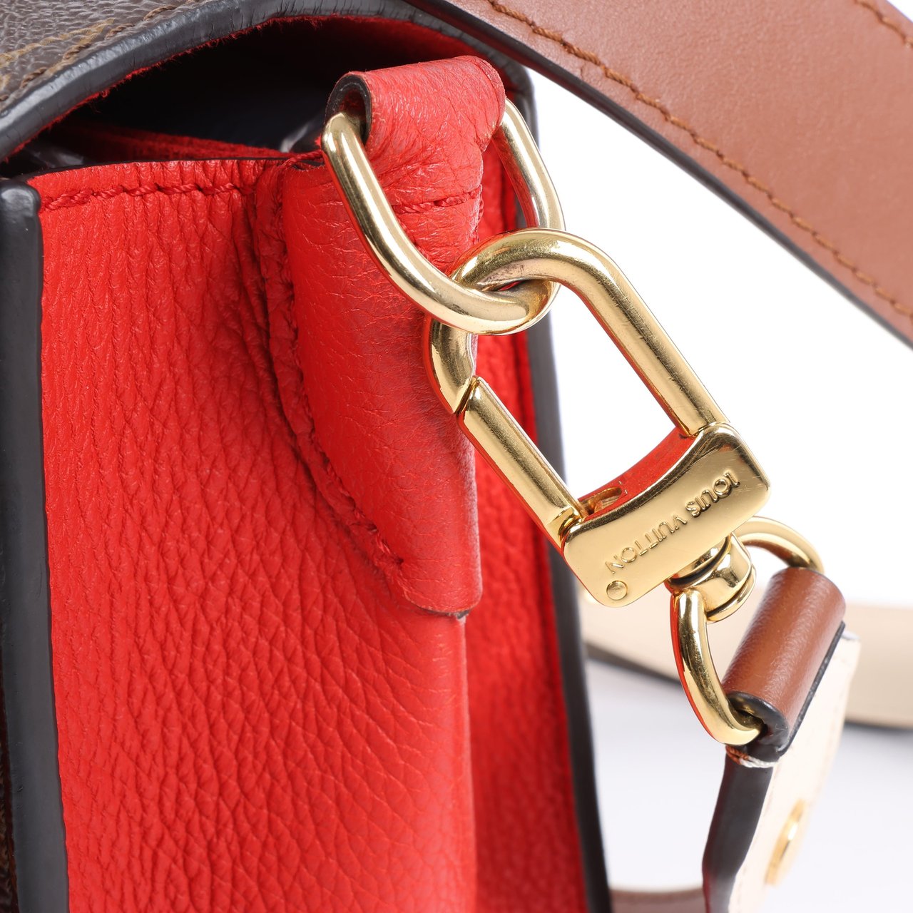 Louis Vuitton Louis Vuitton Monogram Vaugirard PM in Brown x Red M44548 Divers