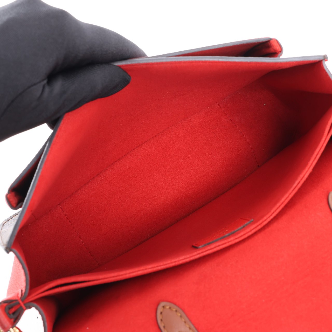 Louis Vuitton Louis Vuitton Monogram Vaugirard PM in Brown x Red M44548 Divers