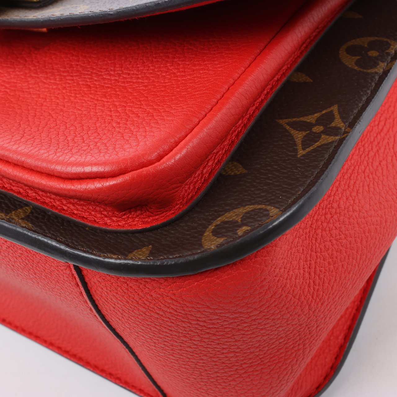 Louis Vuitton Louis Vuitton Monogram Vaugirard PM in Brown x Red M44548 Divers