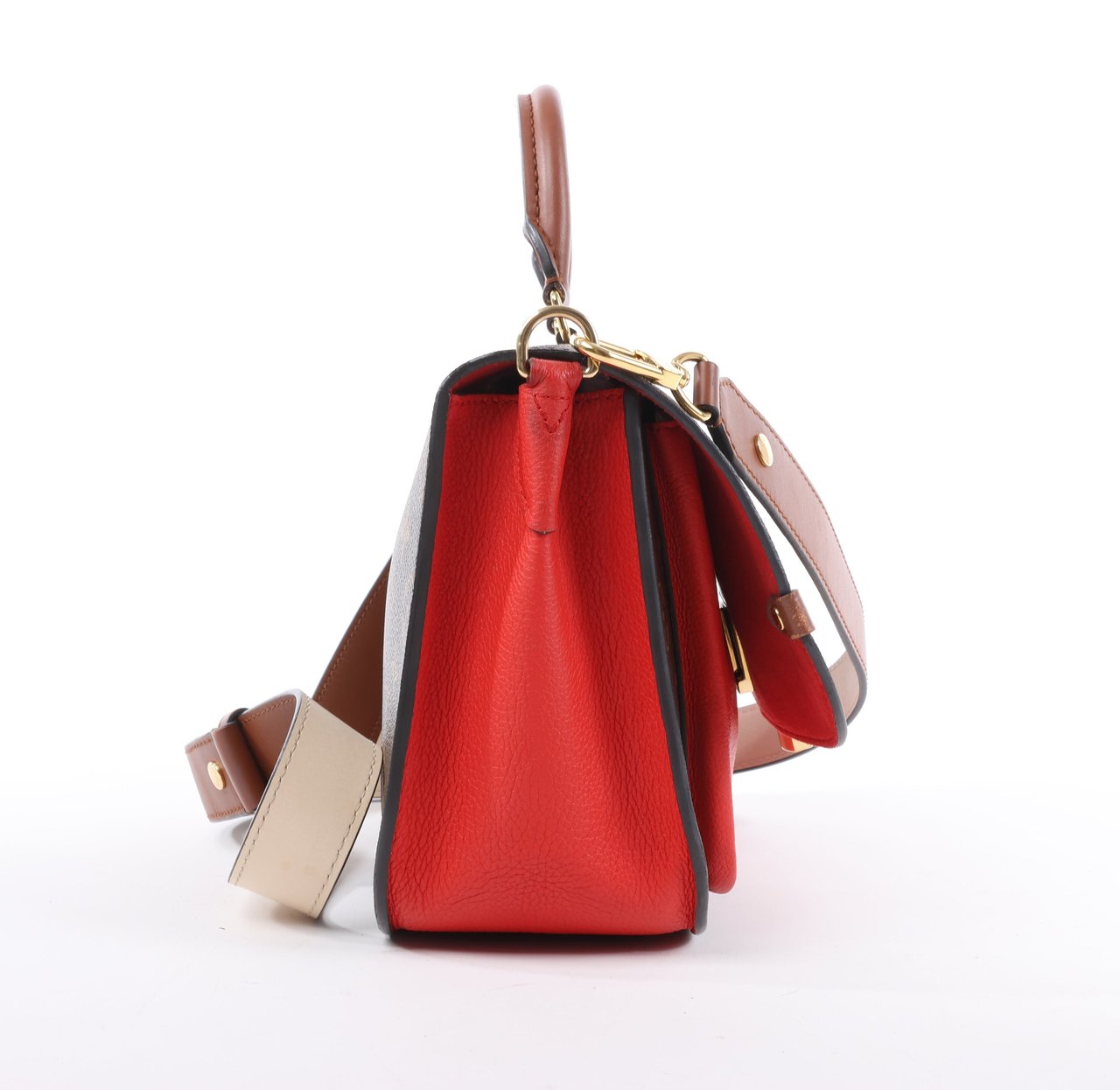 Louis Vuitton Louis Vuitton Monogram Vaugirard PM in Brown x Red M44548 Divers