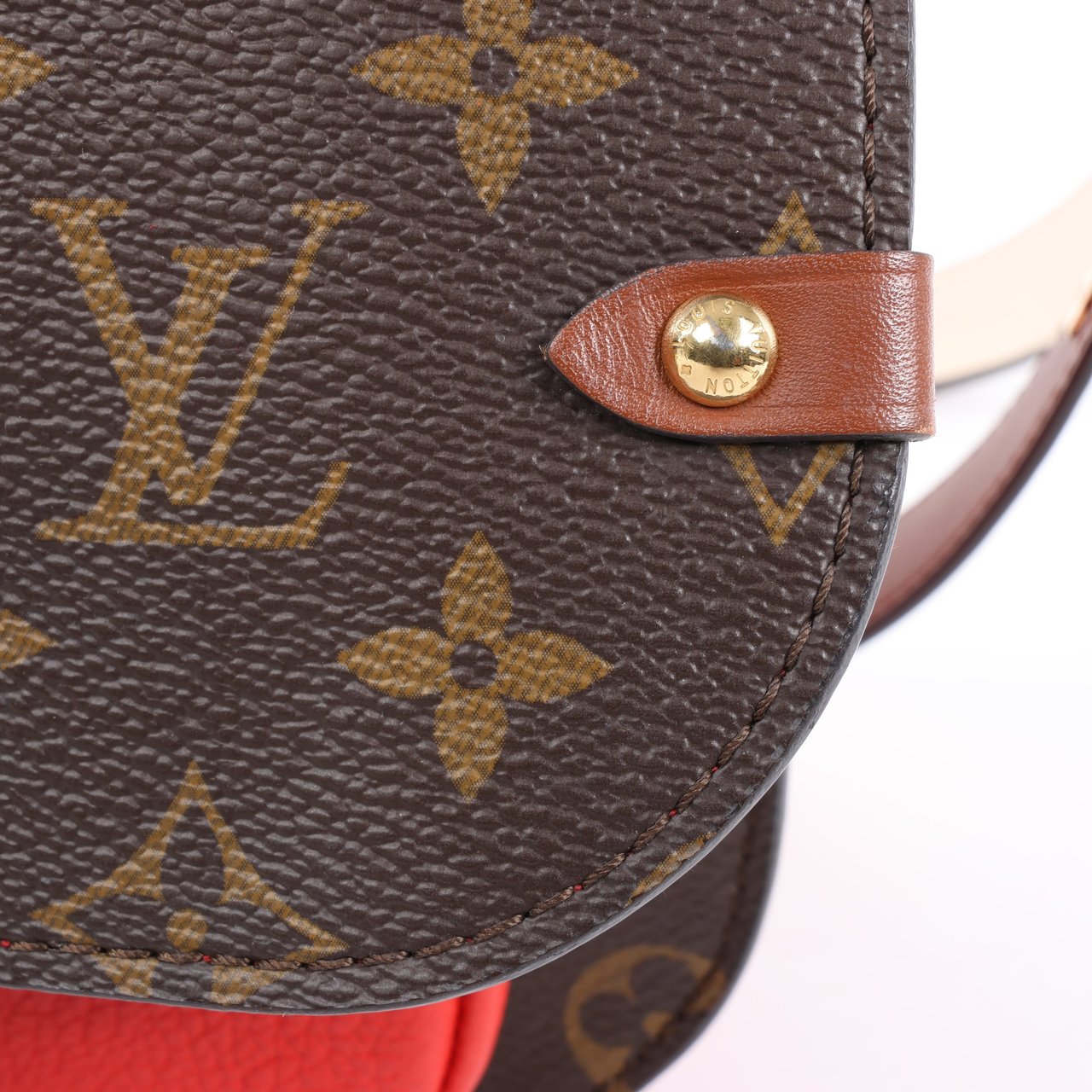 Louis Vuitton Louis Vuitton Monogram Vaugirard PM in Brown x Red M44548 Divers