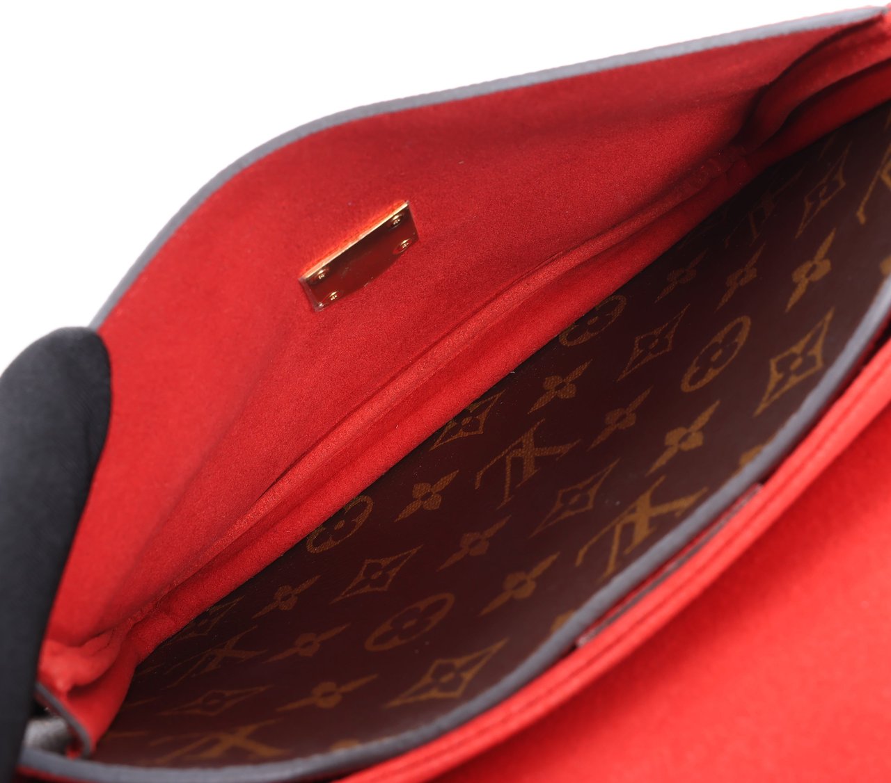 Louis Vuitton Louis Vuitton Monogram Vaugirard PM in Brown x Red M44548 Divers