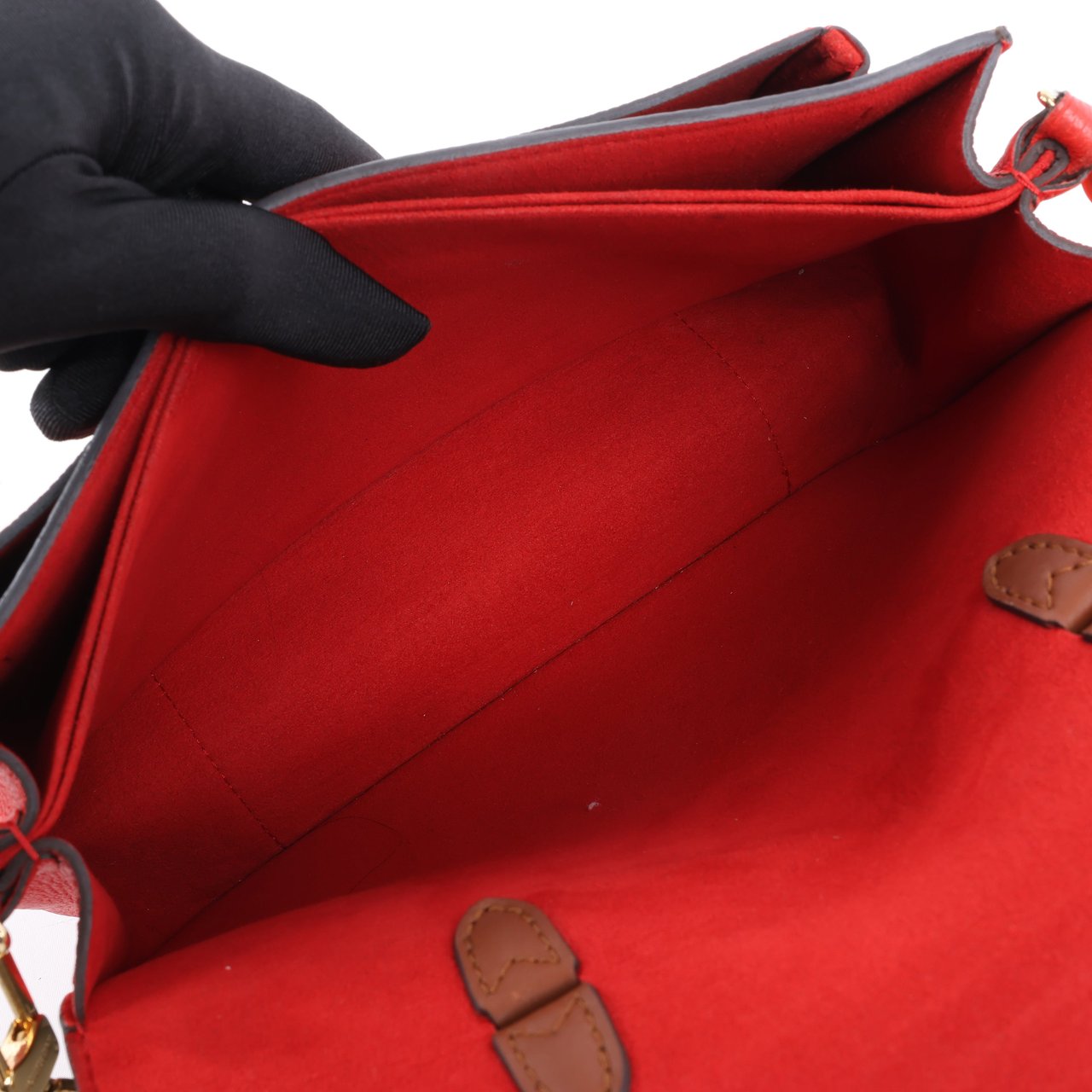 Louis Vuitton Louis Vuitton Monogram Vaugirard PM in Brown x Red M44548 Divers