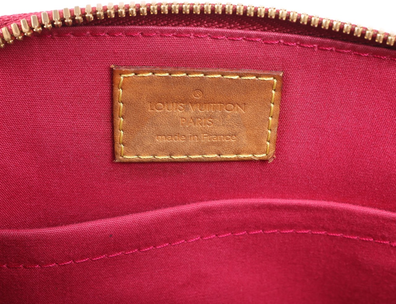 Louis Vuitton Louis Vuitton Monogram Vernis Alma BB Handbag in Red M91606 Rood