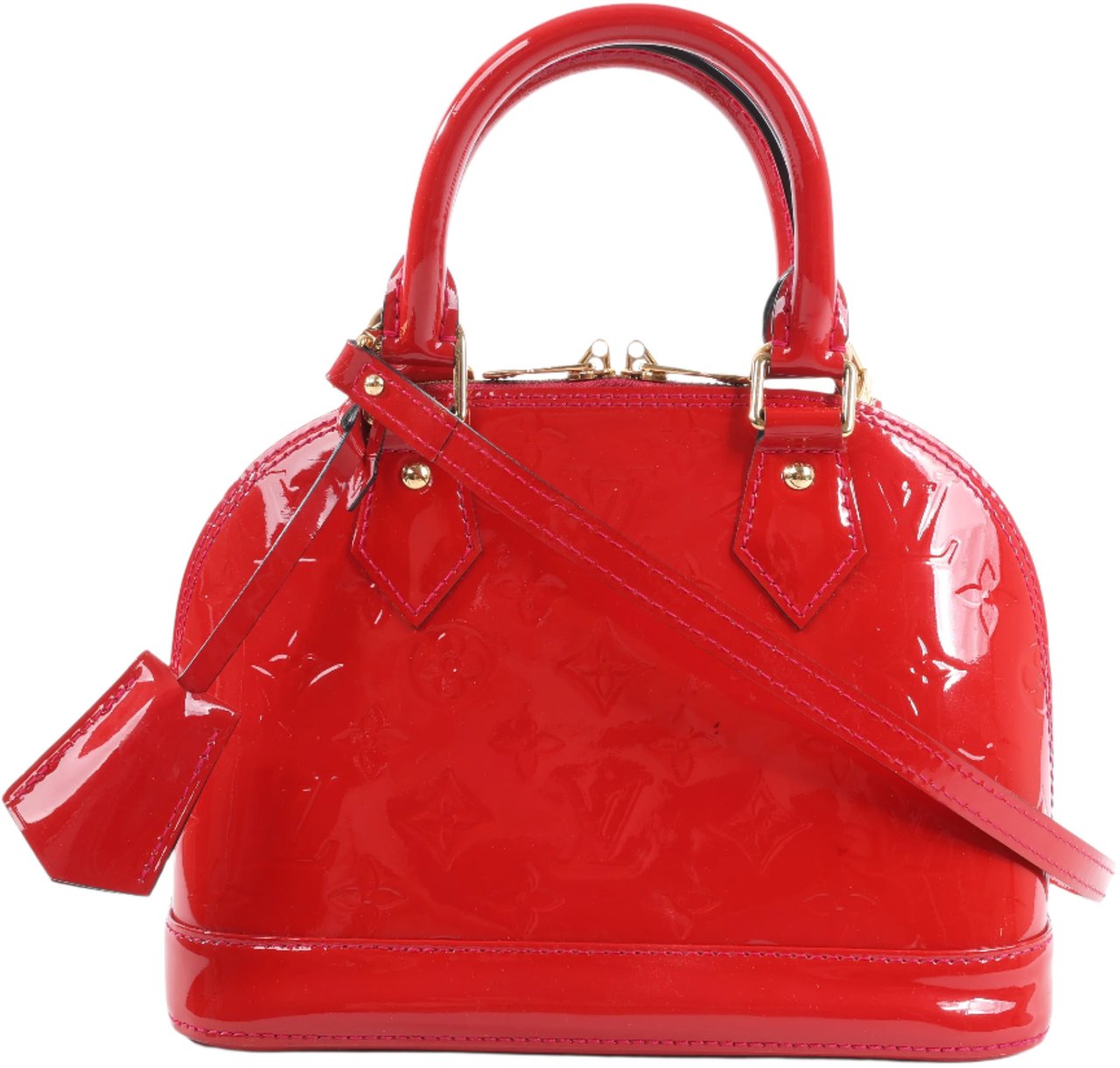 Louis Vuitton Louis Vuitton Monogram Vernis Alma BB Handbag in Red M91606 Rood