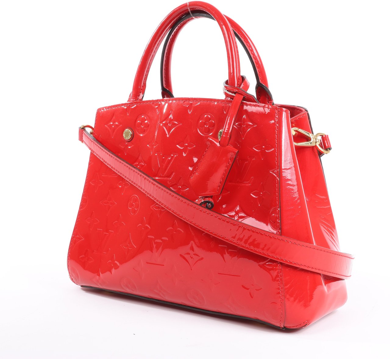 Louis Vuitton Louis Vuitton Vernis Montaigne BB Handbag in Red M50170 Rood