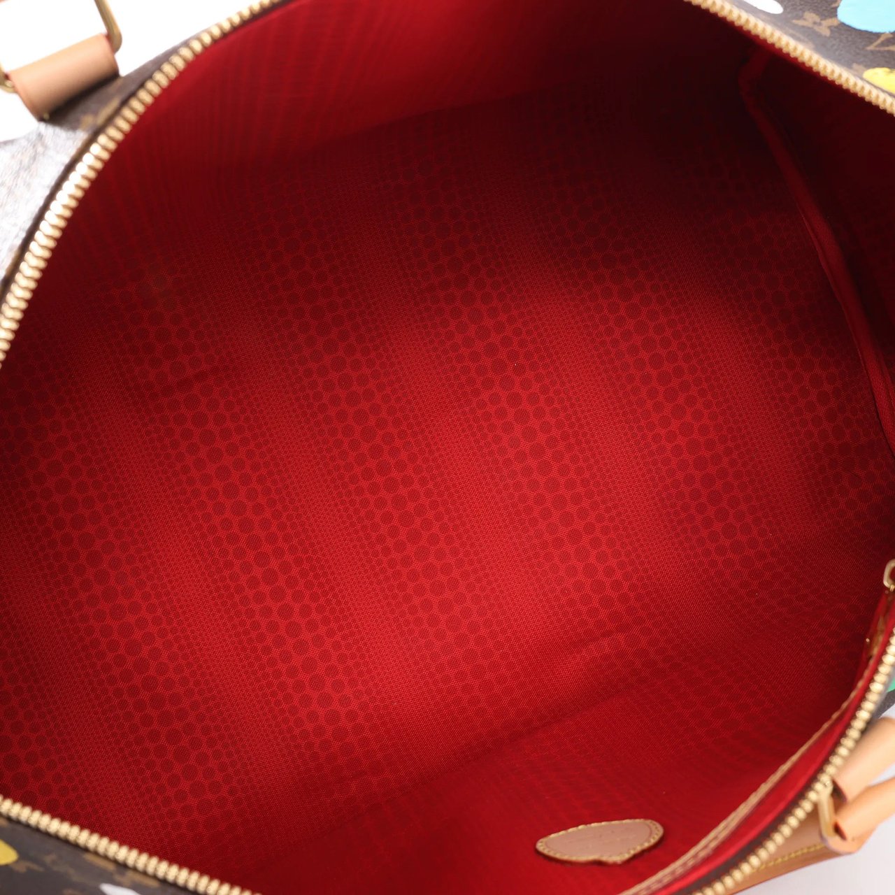 Louis Vuitton Louis Vuitton x Yayoi Kusama Monogram Keepall Bandouliere 45 Travel Bag M46377 Bruin