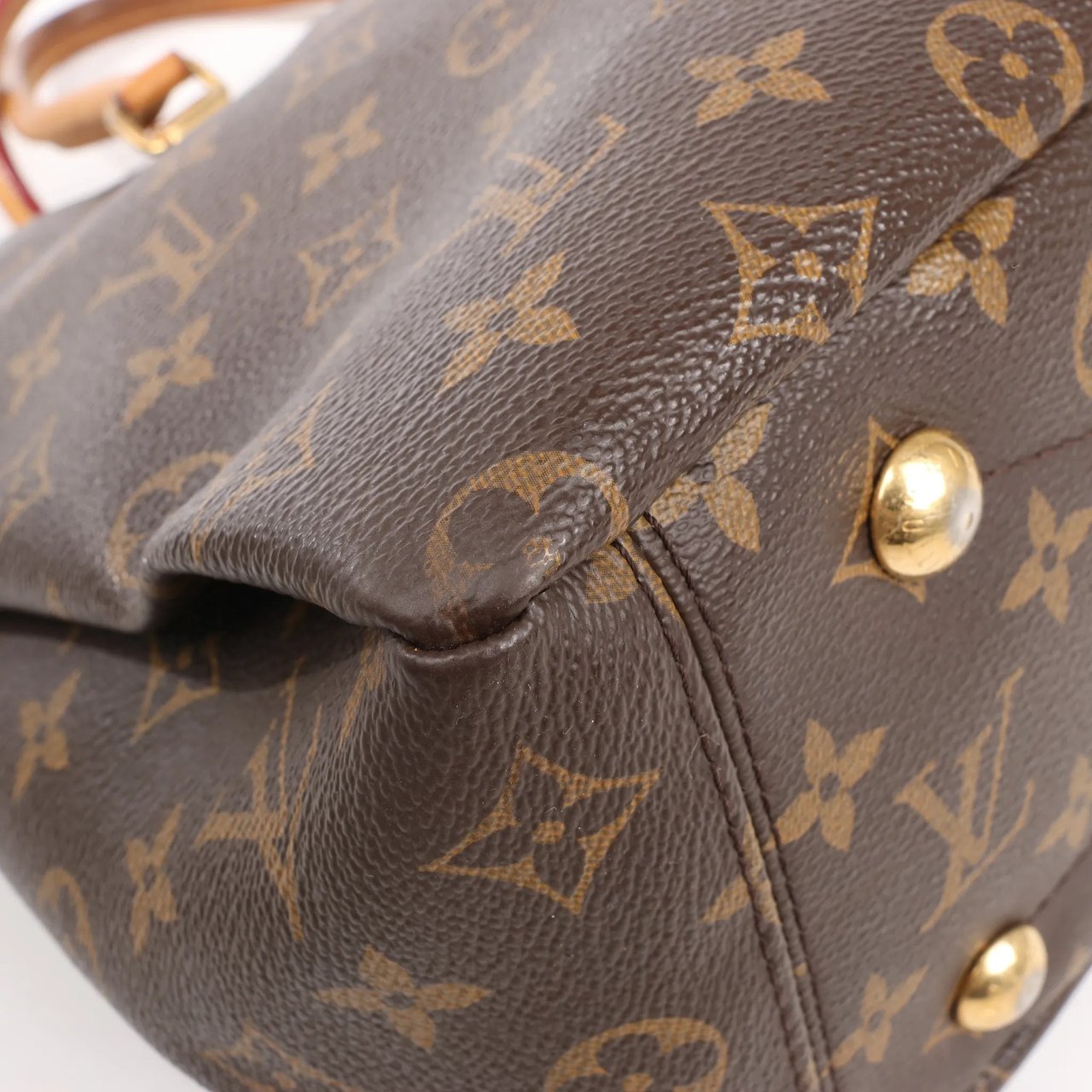 Louis Vuitton Louis Vuitton Pallas MM Monogram 2Way Handbag in Brown x Burgundy M40906 Divers