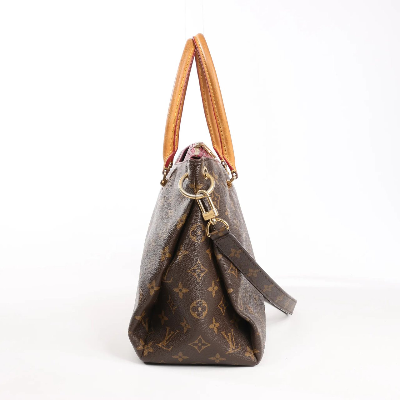 Louis Vuitton Louis Vuitton Pallas MM Monogram 2Way Handbag in Brown x Burgundy M40906 Divers