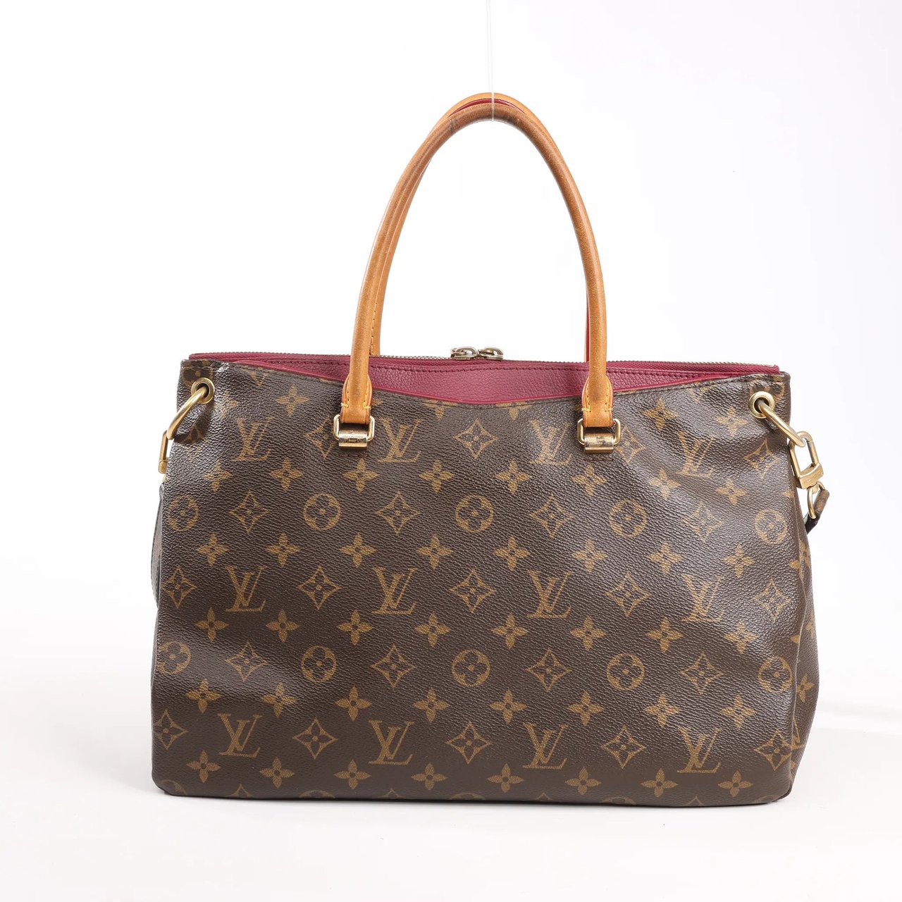 Louis Vuitton Louis Vuitton Pallas MM Monogram 2Way Handbag in Brown x Burgundy M40906 Divers