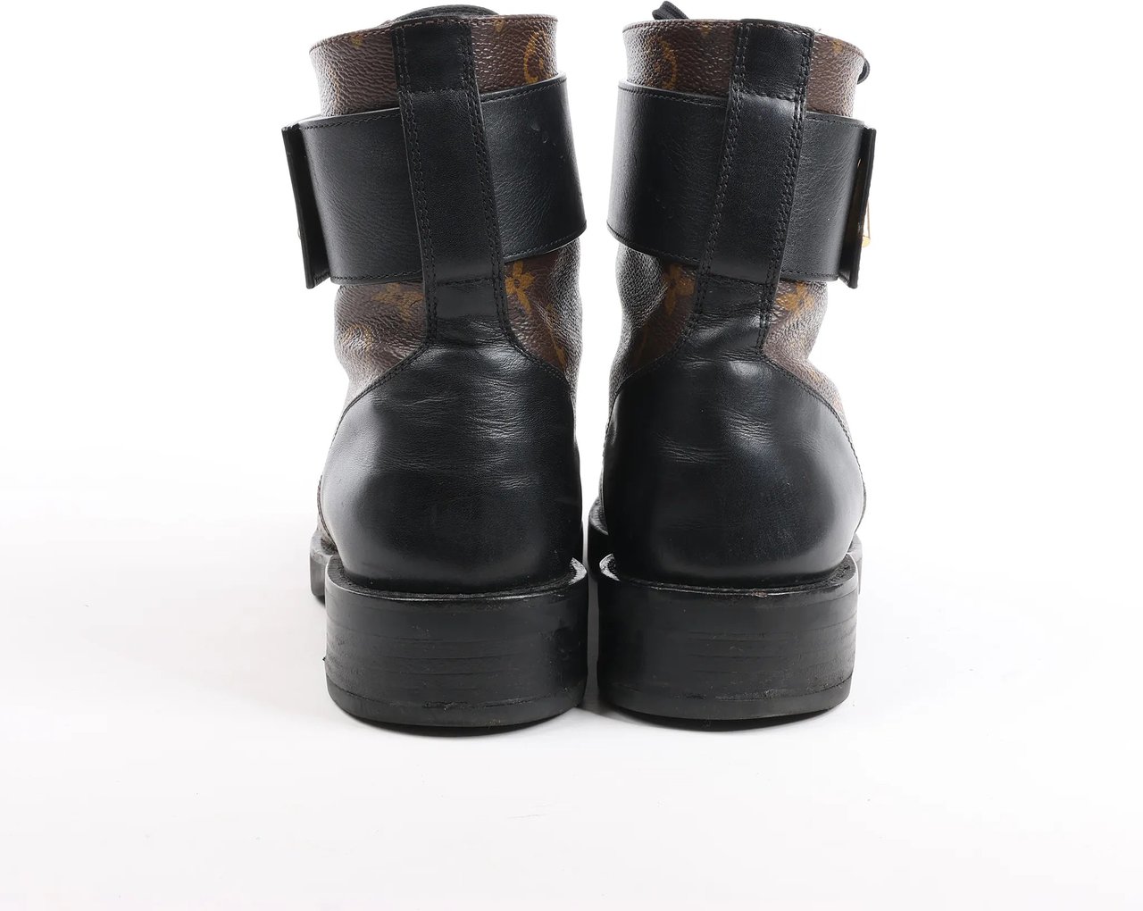 Louis Vuitton Louis Vuitton Monogram Wonderland Flat Ranger Ankle Boots in Black, Size 39 EU Bruin