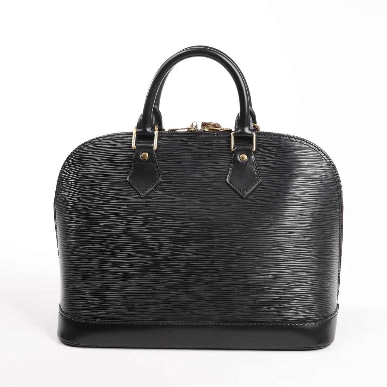 Louis Vuitton Louis Vuitton Epi Leather Alma PM Handbag in Black M52142 Zwart