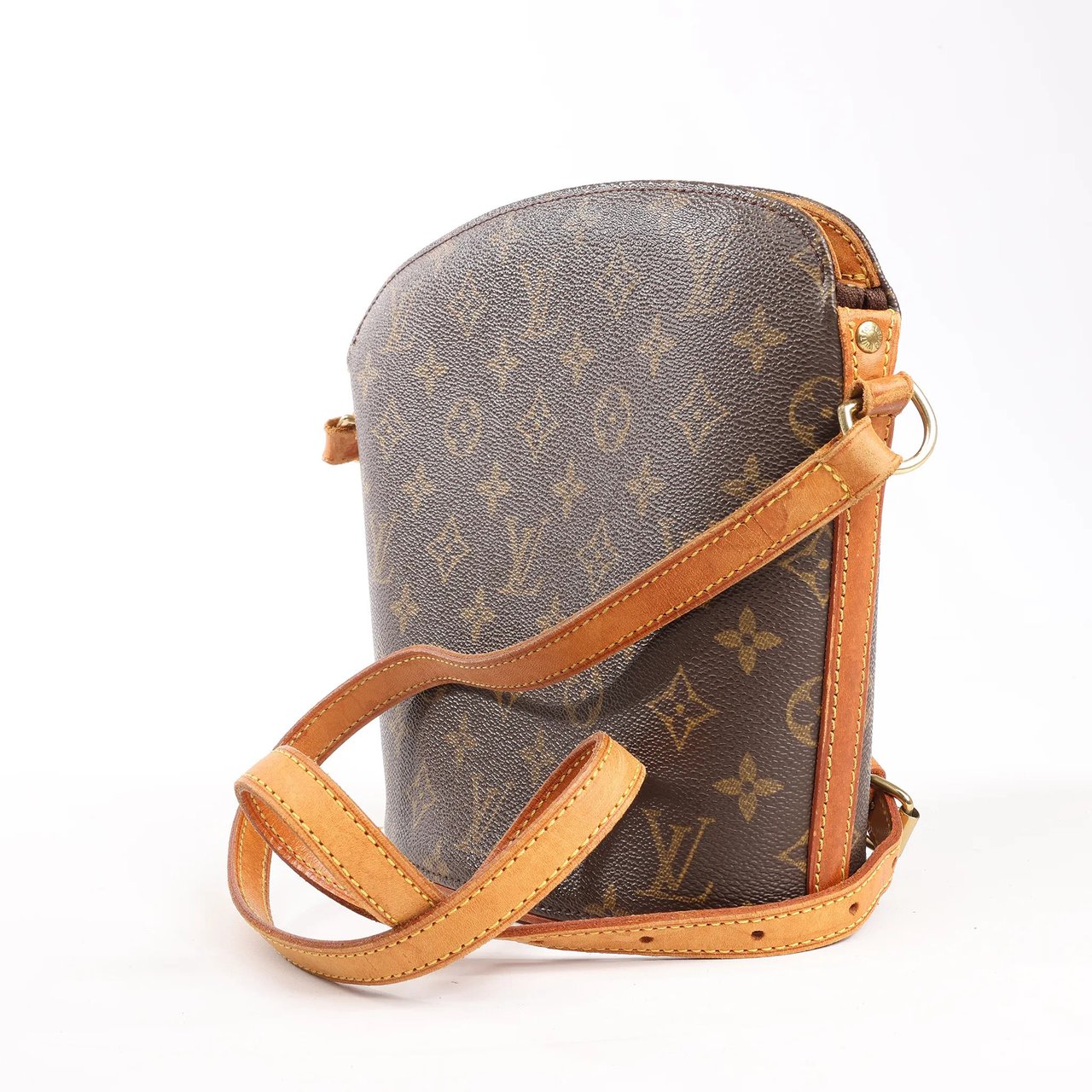 Louis Vuitton Louis Vuitton Drouot Monogram Canvas Crossbody Bag in Brown M51290 Bruin