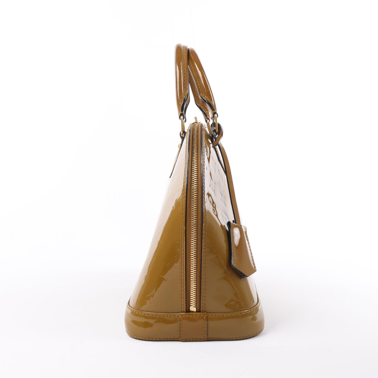 Louis Vuitton Louis Vuitton Vernis Alma Handbag in Olive M91582 Bruin