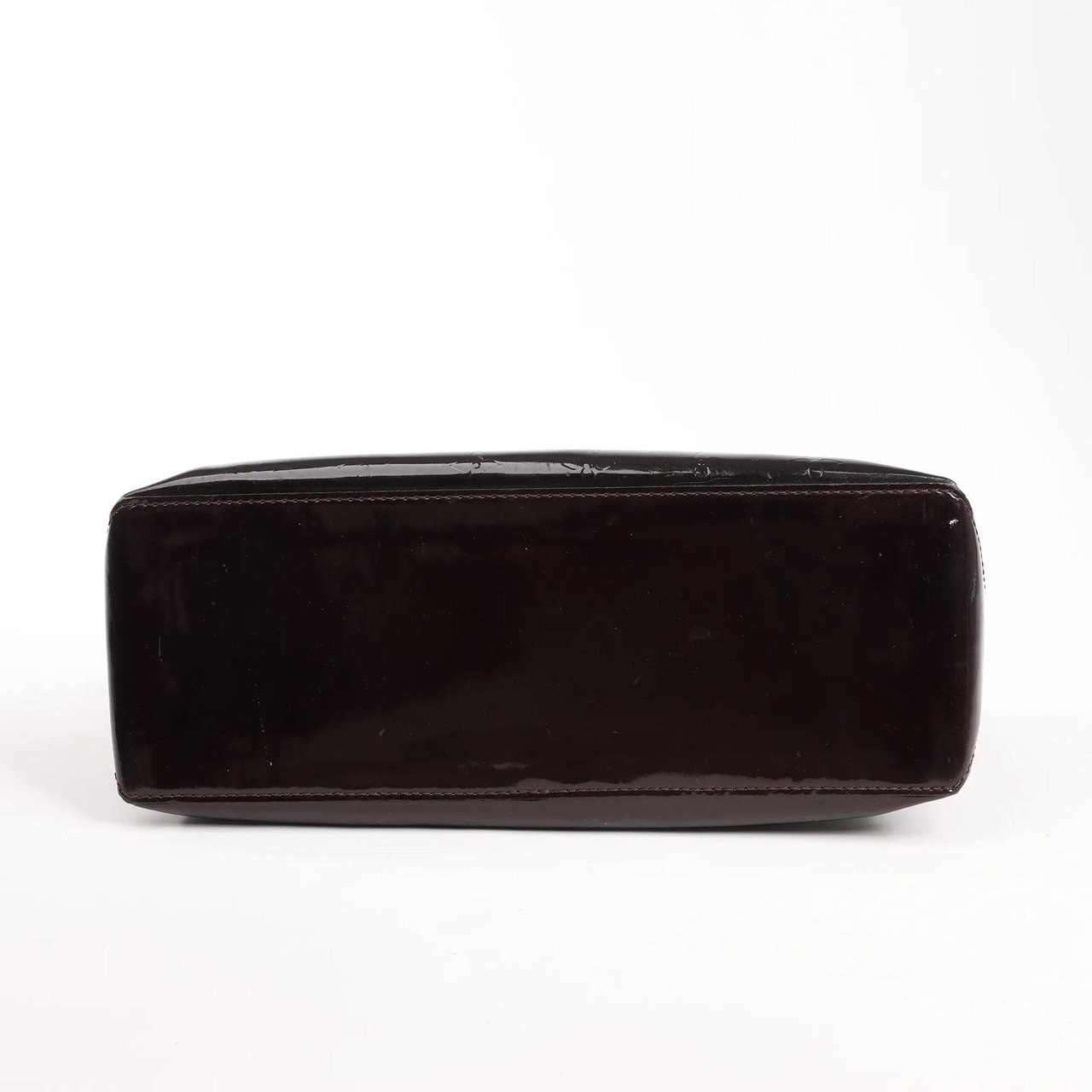 Louis Vuitton Louis Vuitton Wilshire PM Monogram Vernis Handbag in Burgundy M91644 Maroon