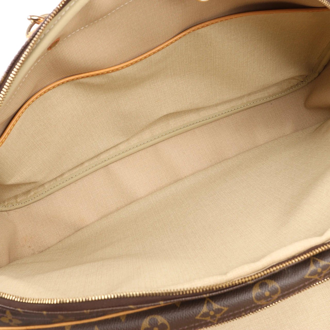 Louis Vuitton Louis Vuitton Alize Monogram Canvas 2 Poches Travel Bag in Brown M41399 Bruin