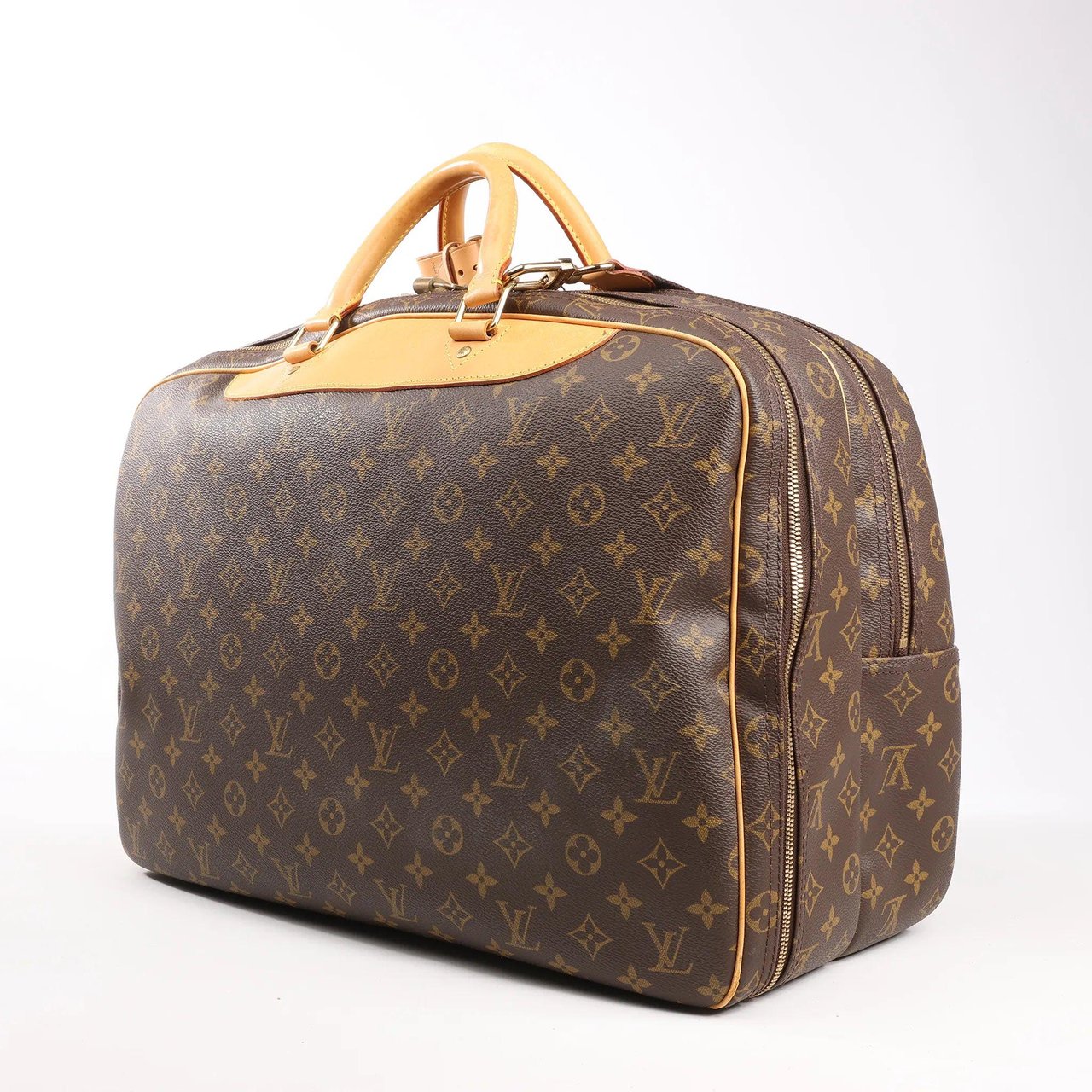 Louis Vuitton Louis Vuitton Alize Monogram Canvas 2 Poches Travel Bag in Brown M41399 Bruin