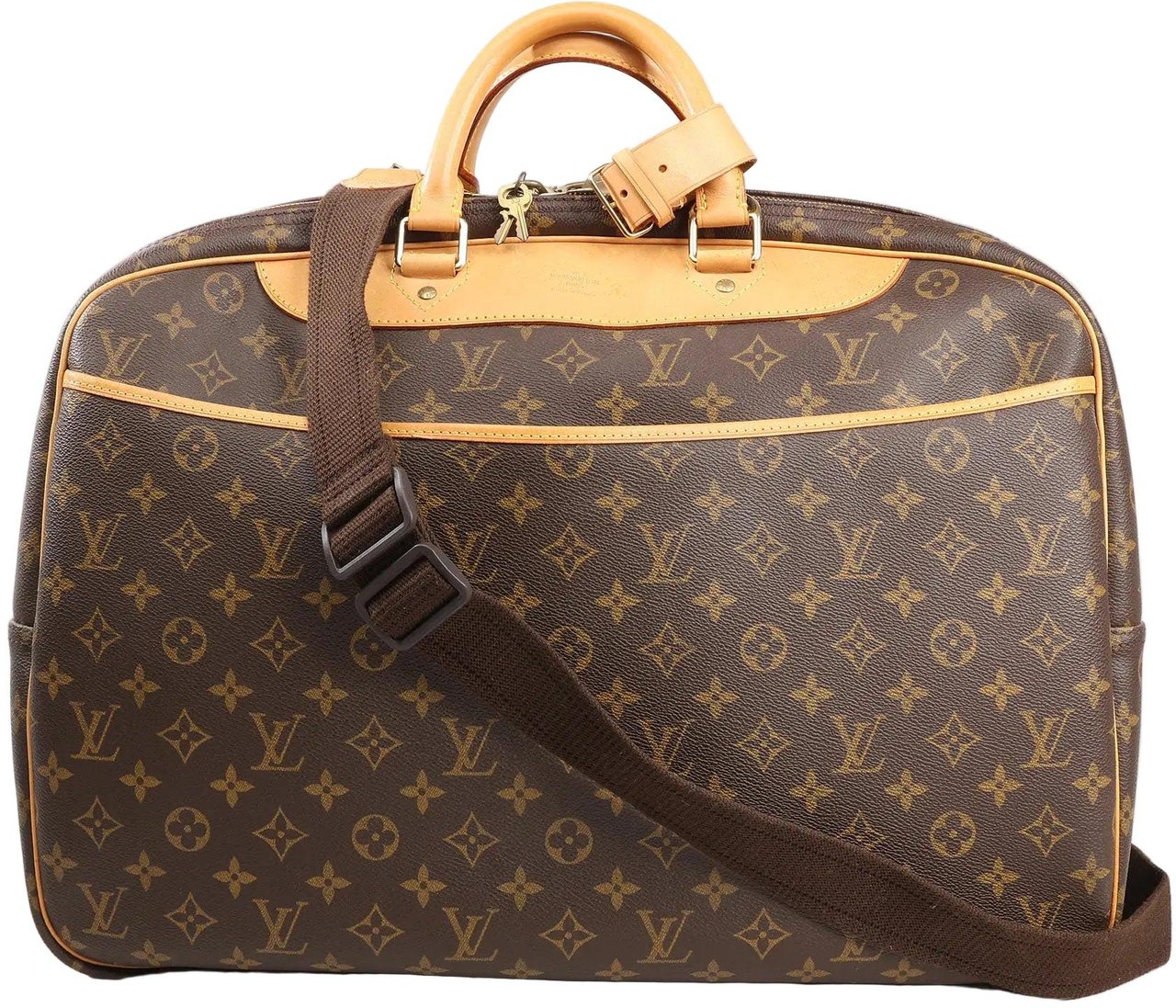 Louis Vuitton Louis Vuitton Alize Monogram Canvas 2 Poches Travel Bag in Brown M41399 Bruin