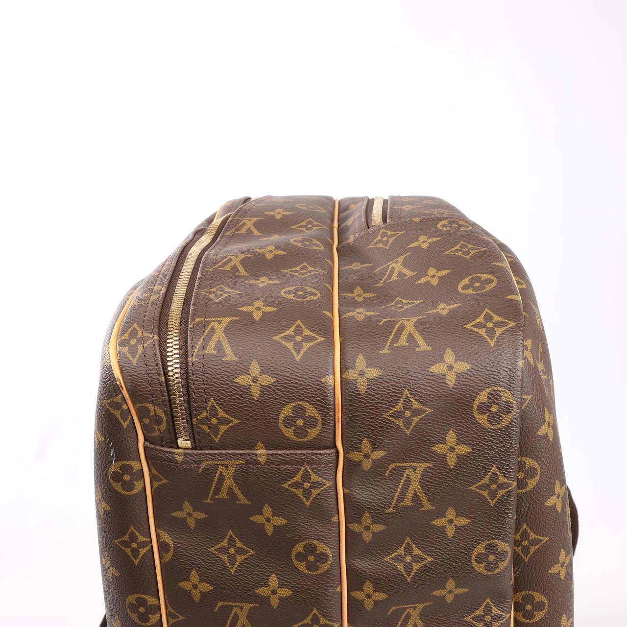 Louis Vuitton Louis Vuitton Alize Monogram Canvas 2 Poches Travel Bag in Brown M41399 Bruin