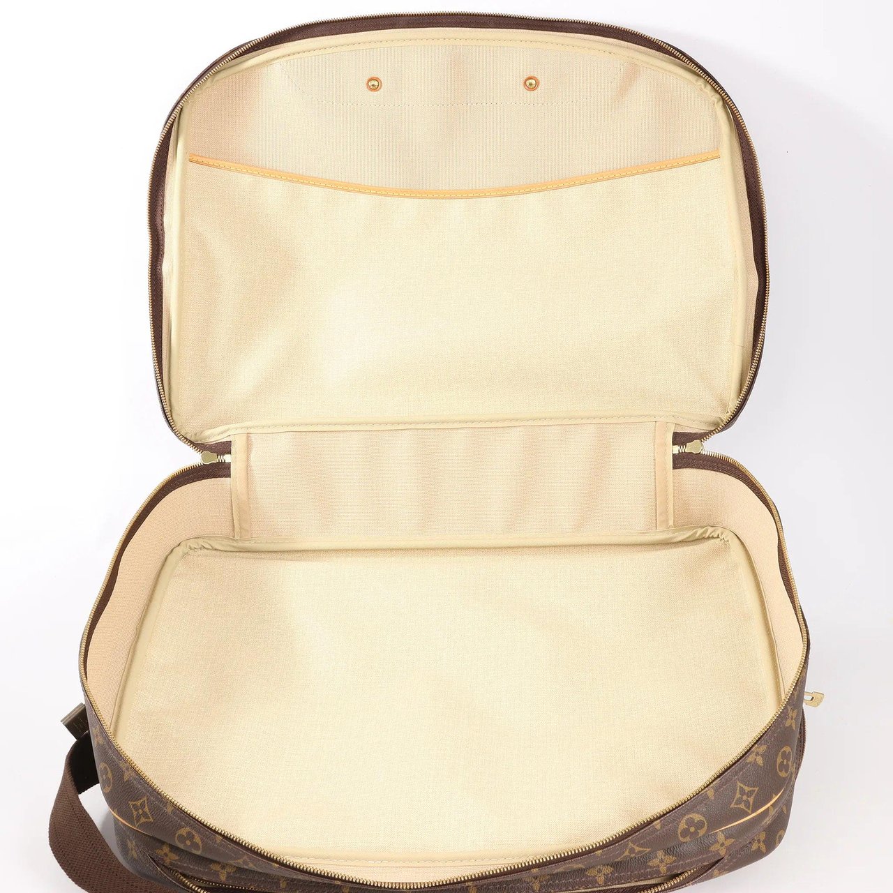 Louis Vuitton Louis Vuitton Alize Monogram Canvas 2 Poches Travel Bag in Brown M41399 Bruin
