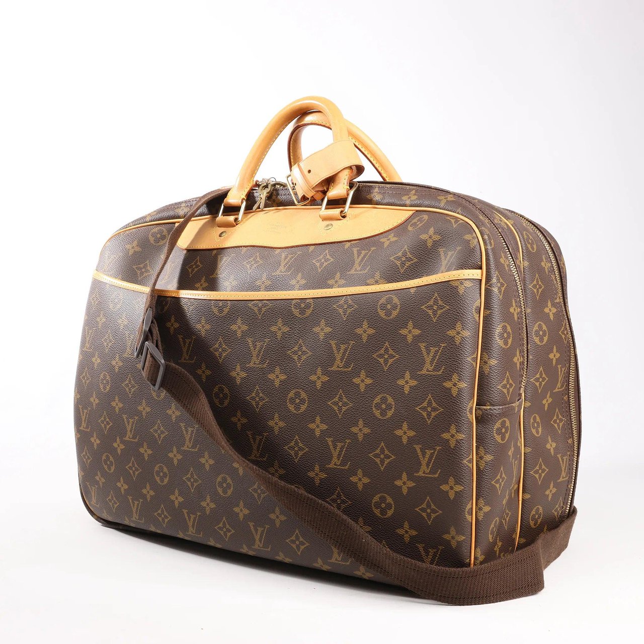 Louis Vuitton Louis Vuitton Alize Monogram Canvas 2 Poches Travel Bag in Brown M41399 Bruin