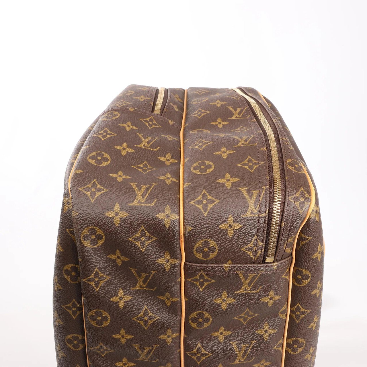 Louis Vuitton Louis Vuitton Alize Monogram Canvas 2 Poches Travel Bag in Brown M41399 Bruin