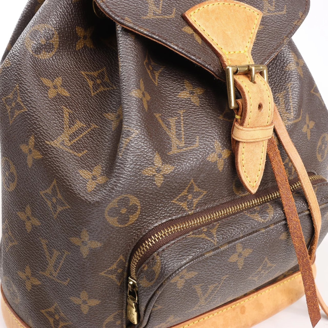 Louis Vuitton Louis Vuitton Montsouris MM Monogram Canvas Vintage Backpack in Brown M51136 Bruin