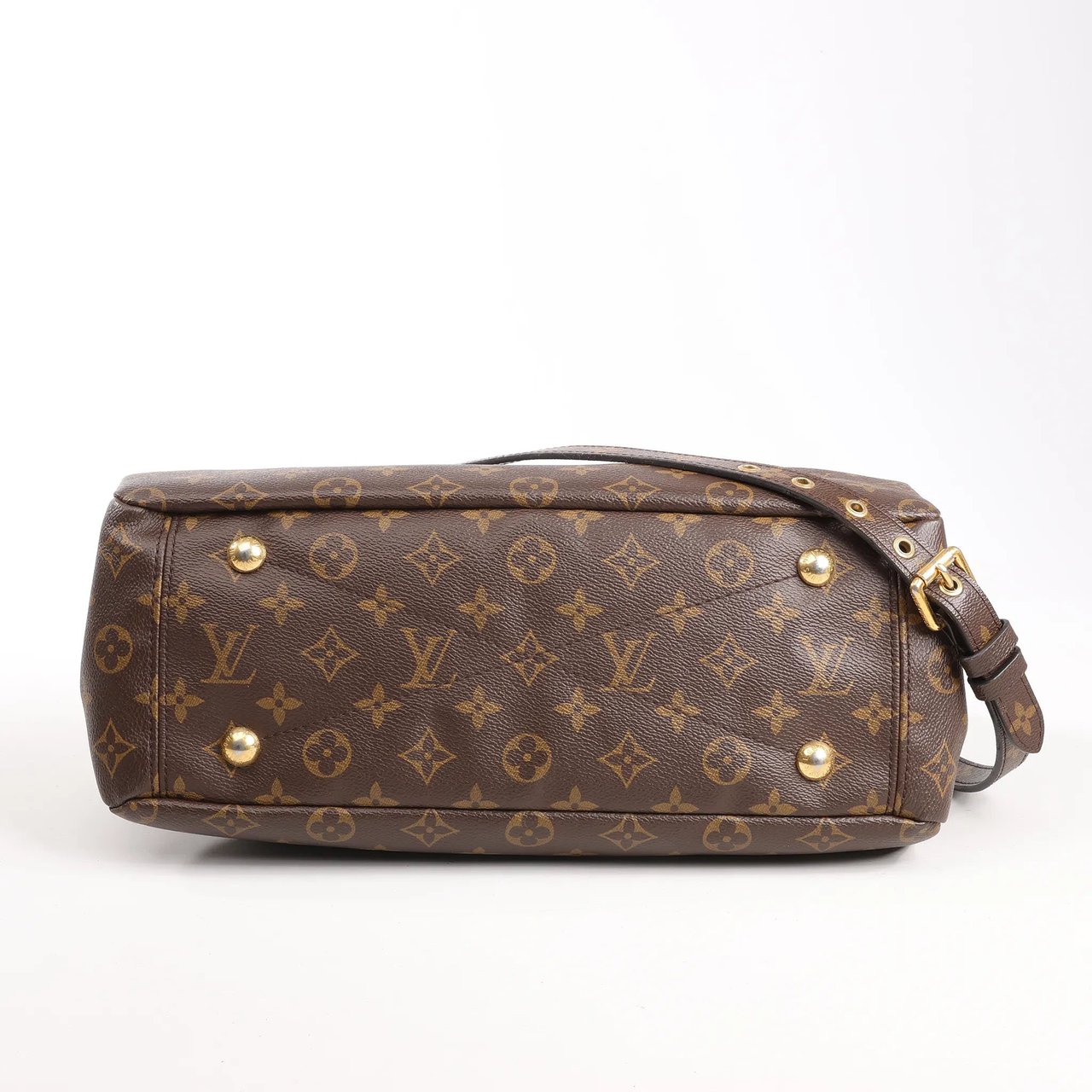 Louis Vuitton Louis Vuitton Pallas MM Monogram 2Way Handbag in Brown x Red M41175 Divers