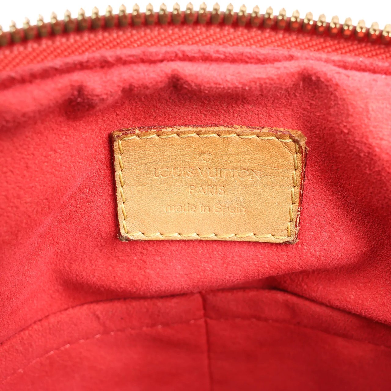 Louis Vuitton Louis Vuitton Pallas MM Monogram 2Way Handbag in Brown x Red M41175 Divers