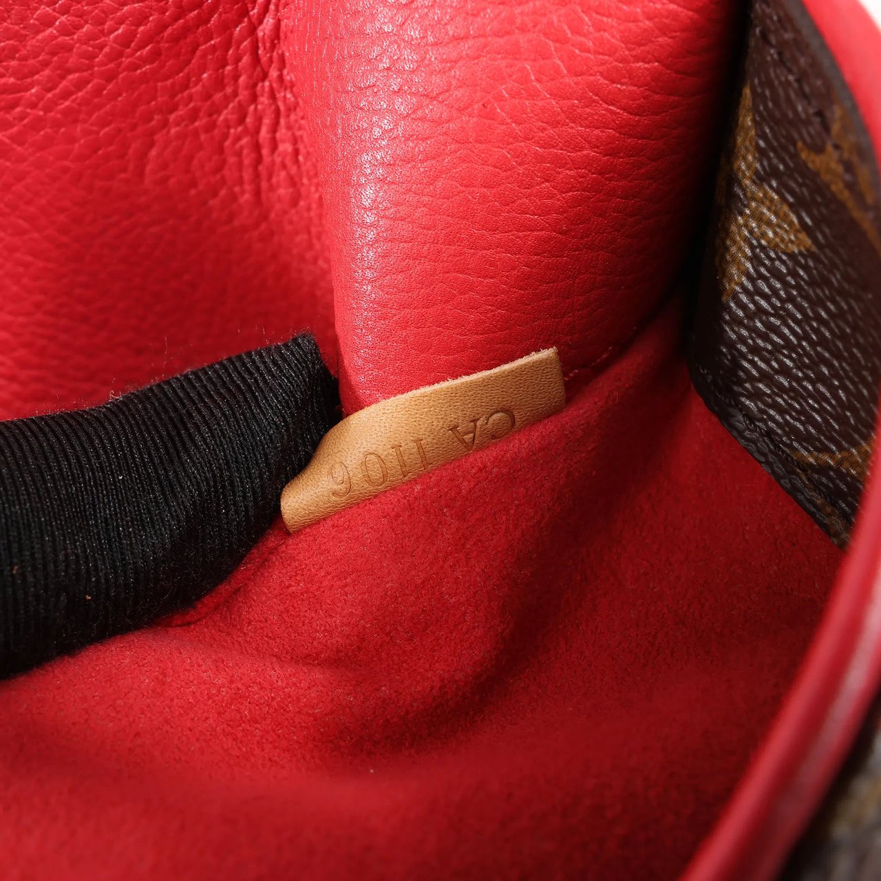 Louis Vuitton Louis Vuitton Pallas MM Monogram 2Way Handbag in Brown x Red M41175 Divers