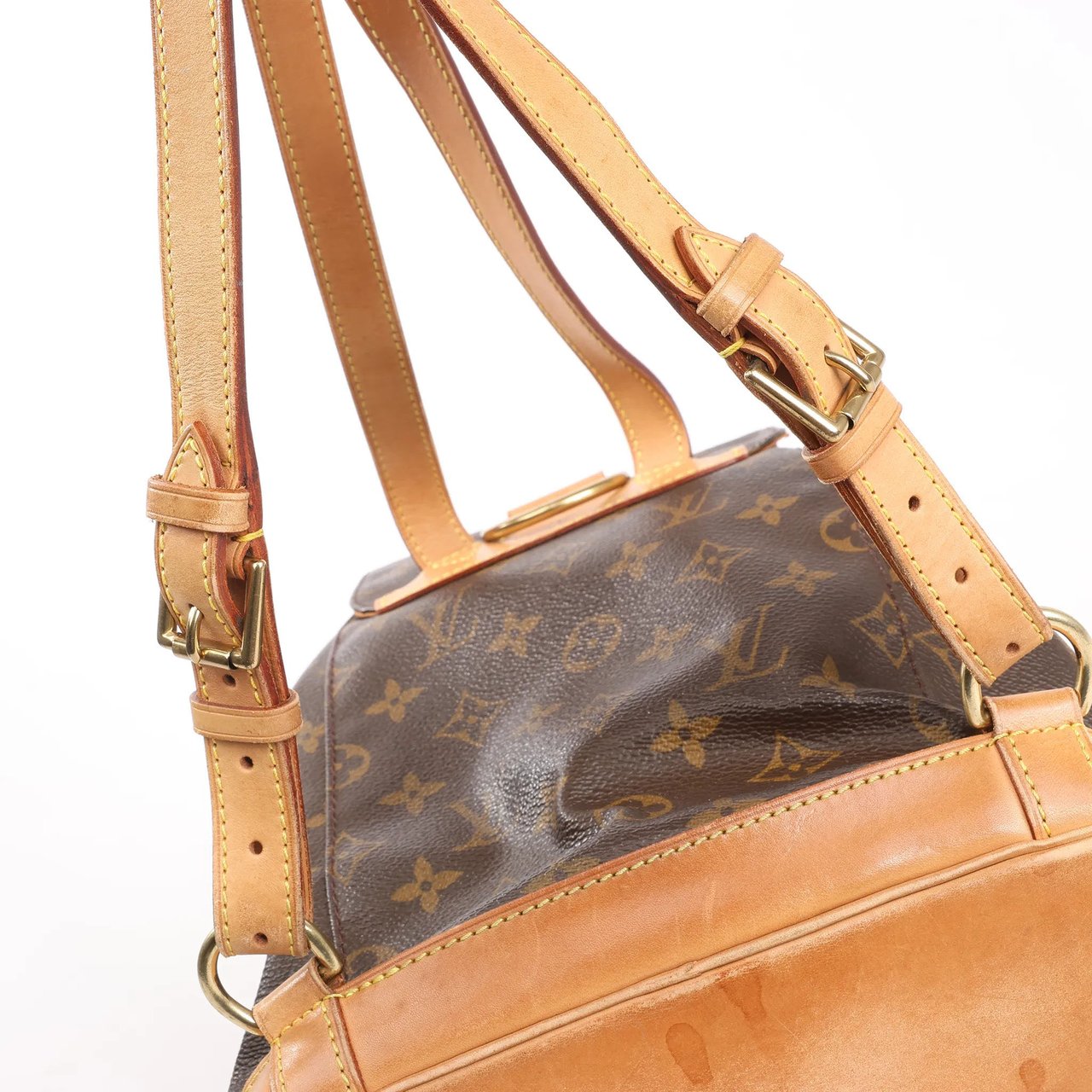 Louis Vuitton Louis Vuitton Montsouris MM Monogram Canvas Vintage Backpack in Brown M51136 Bruin