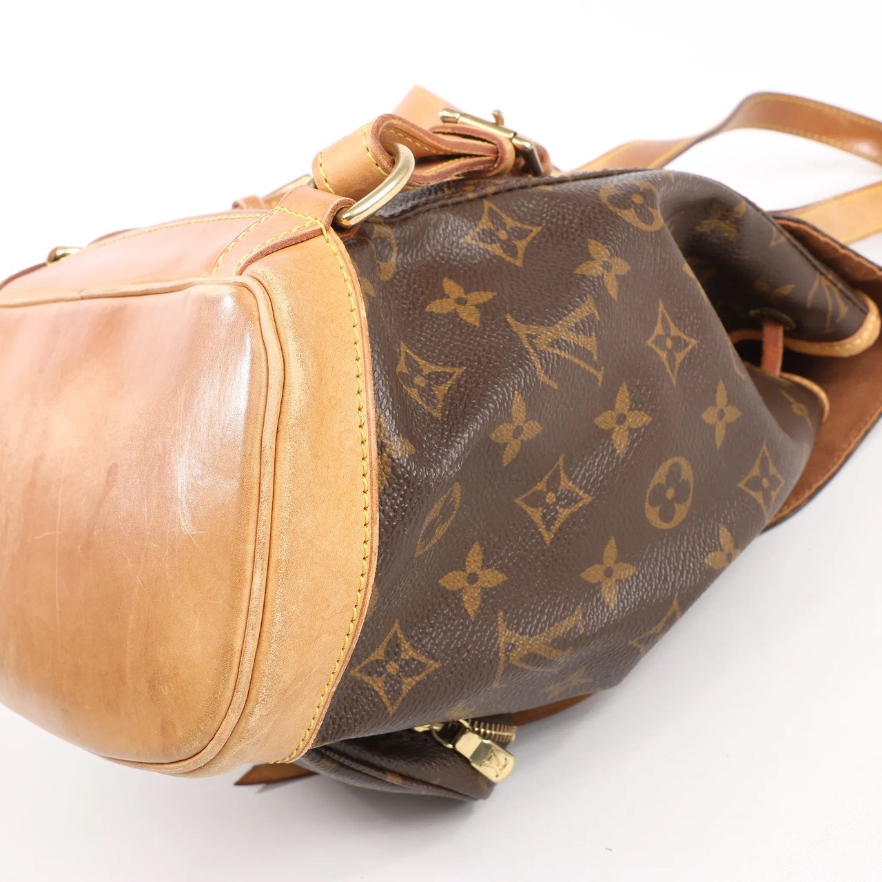 Louis Vuitton Louis Vuitton Montsouris MM Monogram Canvas Vintage Backpack in Brown M51136 Bruin