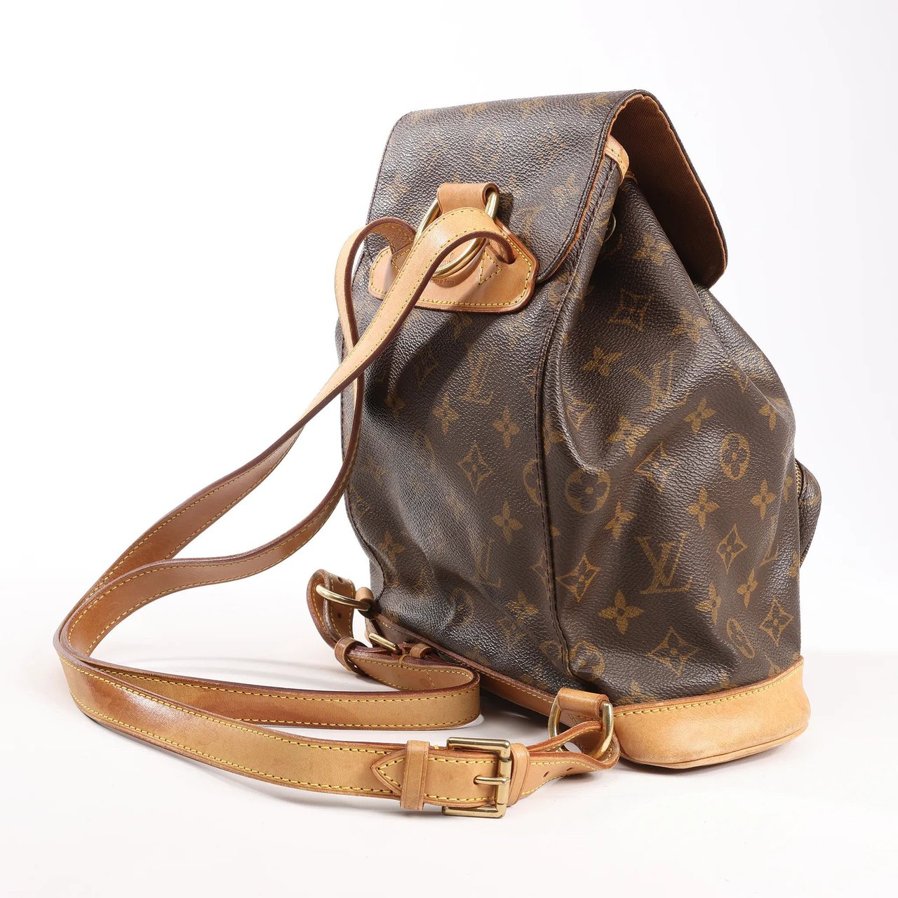 Louis Vuitton Louis Vuitton Montsouris MM Monogram Canvas Vintage Backpack in Brown M51136 Bruin