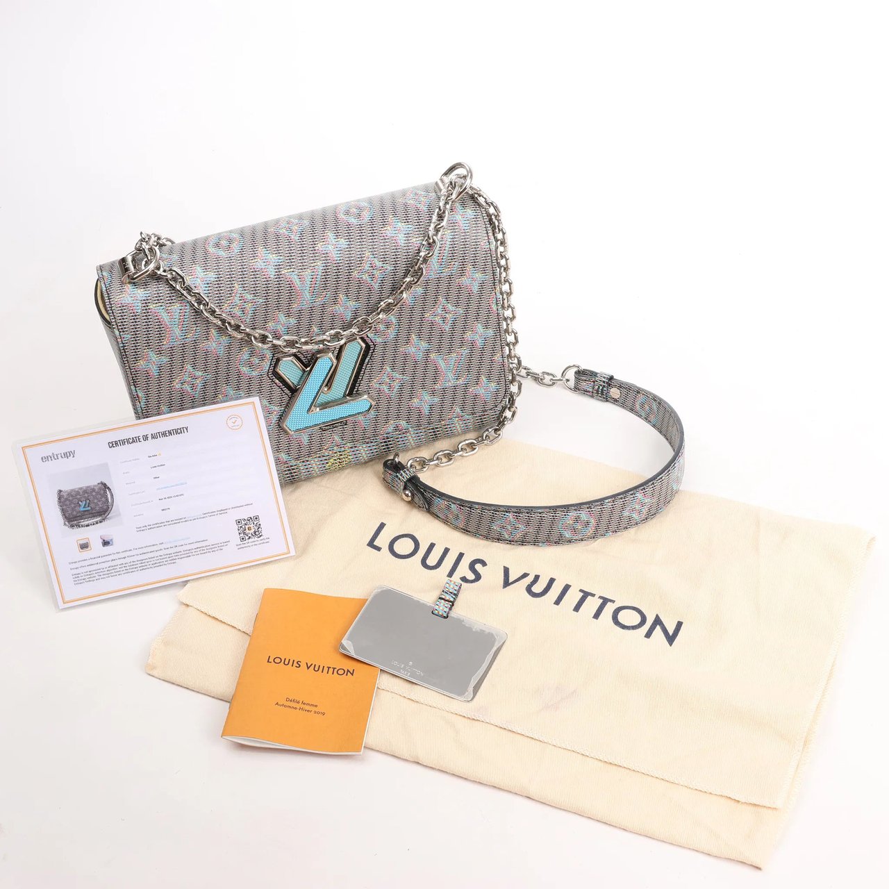 Louis Vuitton Louis Vuitton Twist MM Monogram LV Pop Crossbody Bag in Gray M55480 Grijs