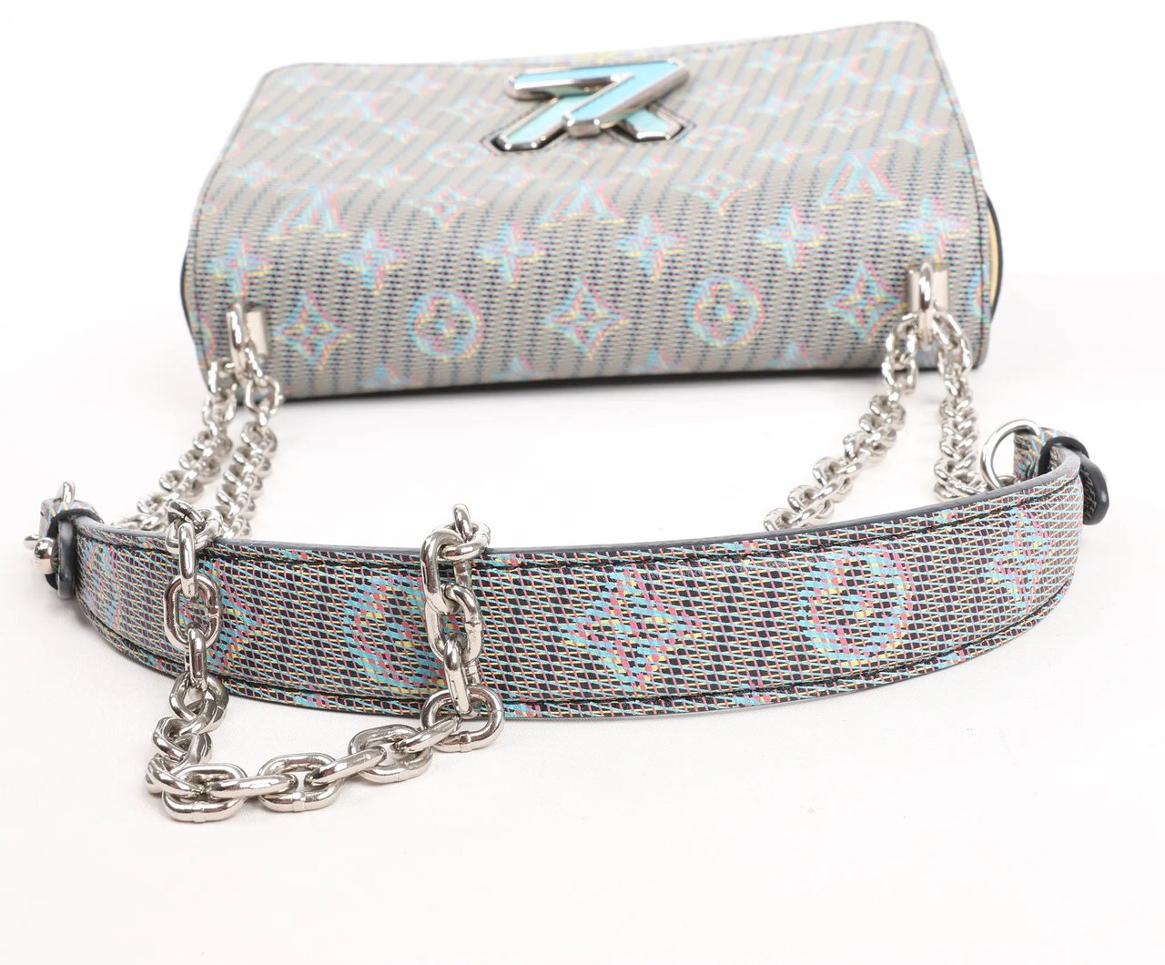 Louis Vuitton Louis Vuitton Twist MM Monogram LV Pop Crossbody Bag in Gray M55480 Grijs