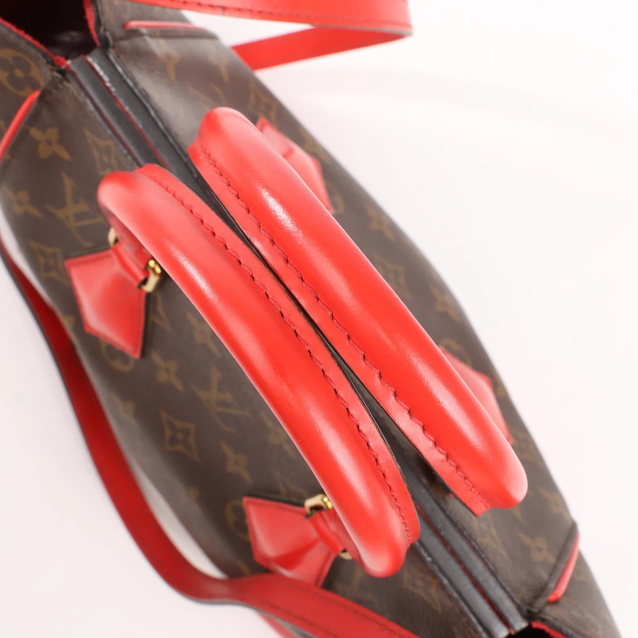 Louis Vuitton Louis Vuitton Phoenix PM Monogram 2Way Shoulder Bag in Brown x Red M41537 Bruin