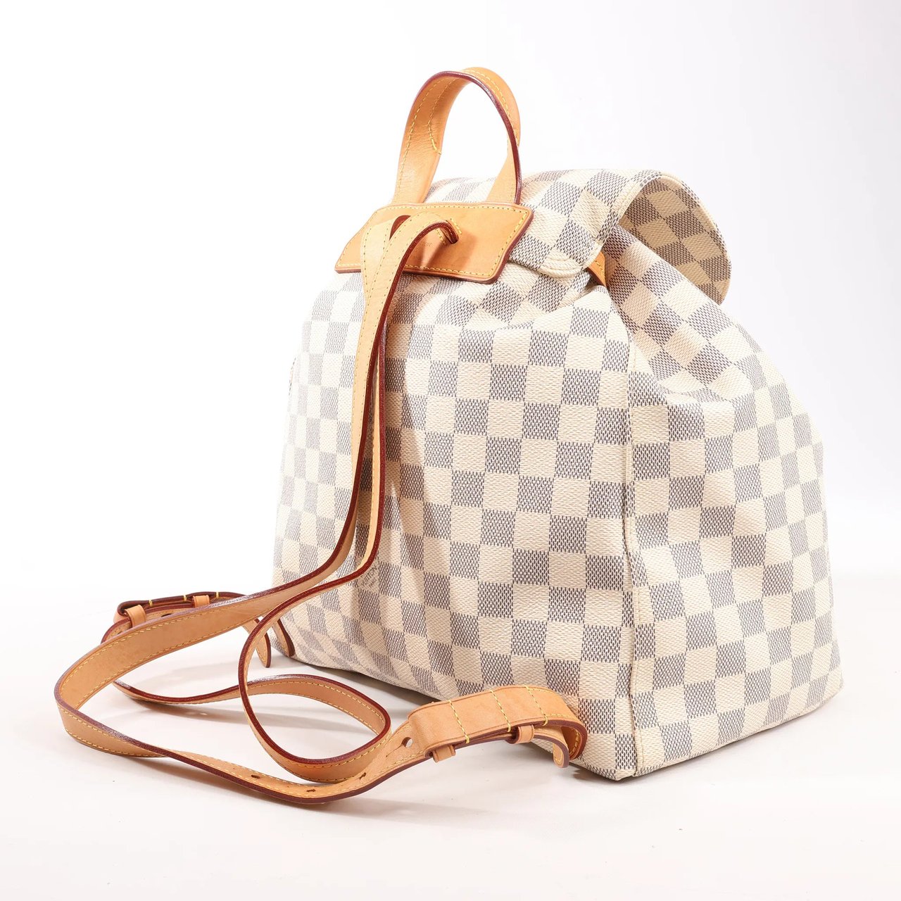 Louis Vuitton Louis Vuitton Sperone Damier Azur Backpack in Beige N41578 Beige