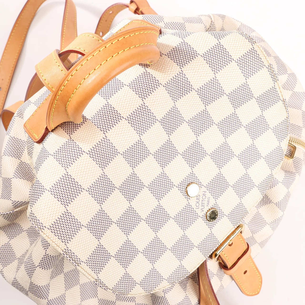 Louis Vuitton Louis Vuitton Sperone Damier Azur Backpack in Beige N41578 Beige