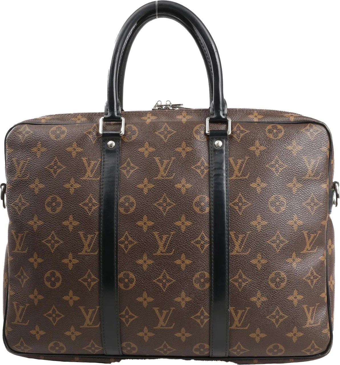 Louis Vuitton Louis Vuitton Porte Document Voyages PM Monogram Macassar Handbag in Brown M52005 Divers