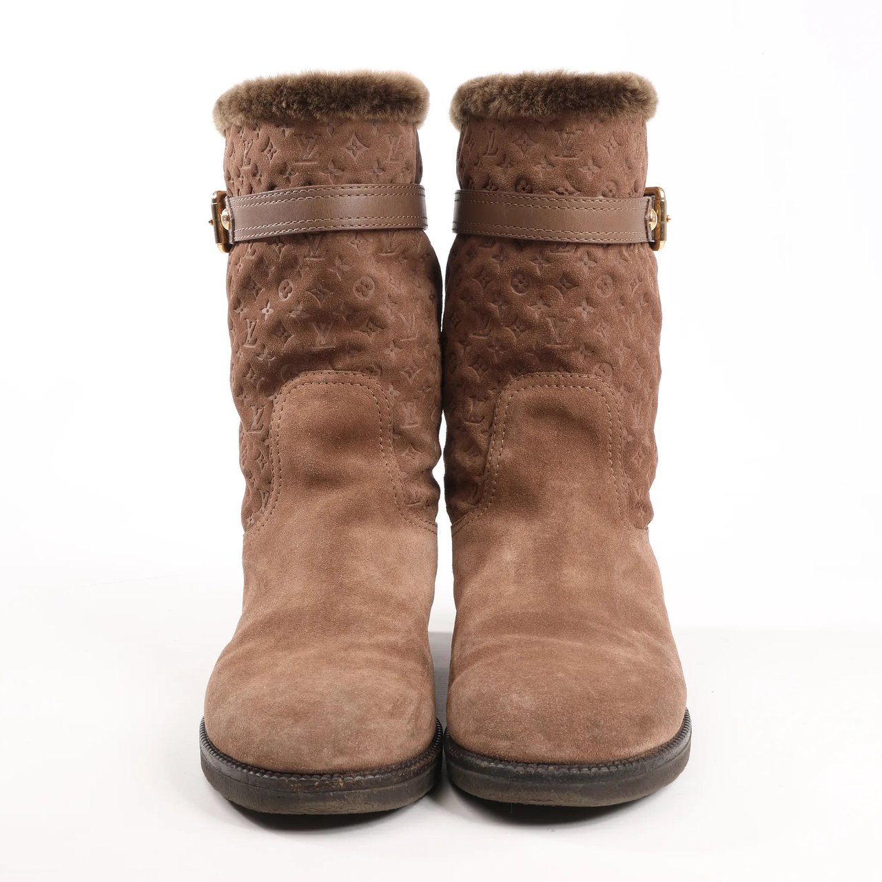 Louis Vuitton Louis Vuitton 11 years Suede Boots in Brown, Size 40 EU Bruin