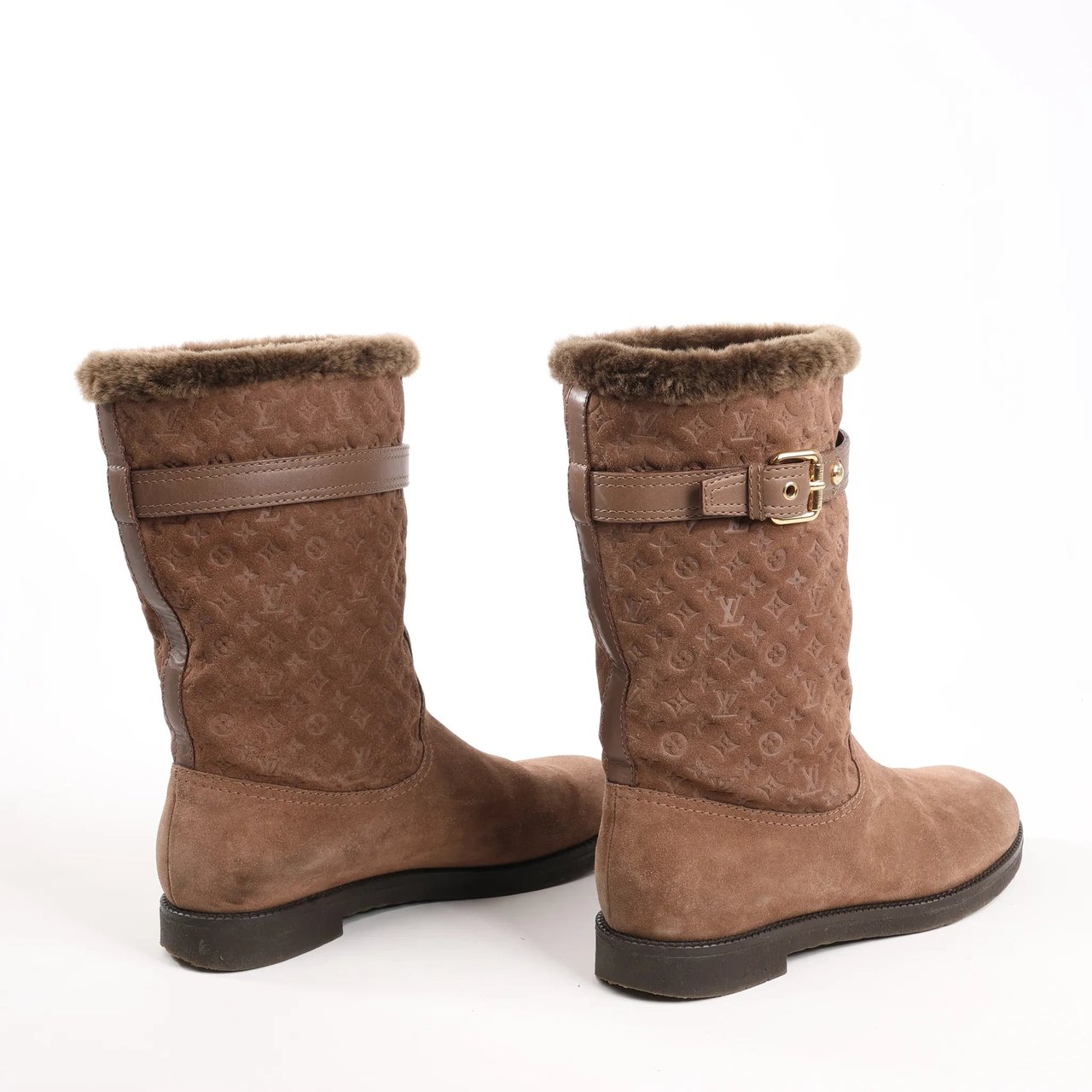 Louis Vuitton Louis Vuitton 11 years Suede Boots in Brown, Size 40 EU Bruin