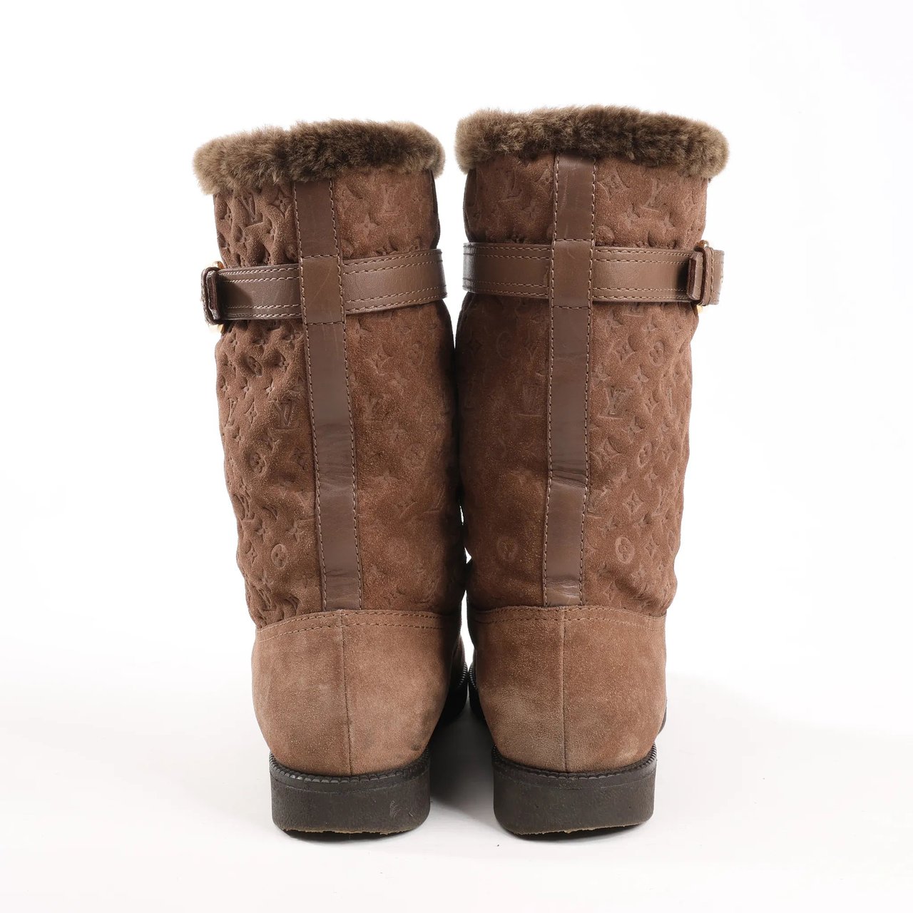 Louis Vuitton Louis Vuitton 11 years Suede Boots in Brown, Size 40 EU Bruin