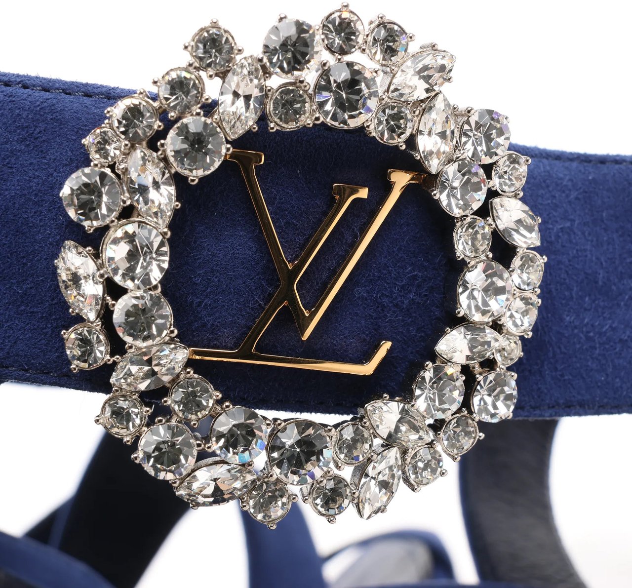 Louis Vuitton Louis Vuitton 19-year Suede Heels in Navy Blue, Size 38 EU Navy