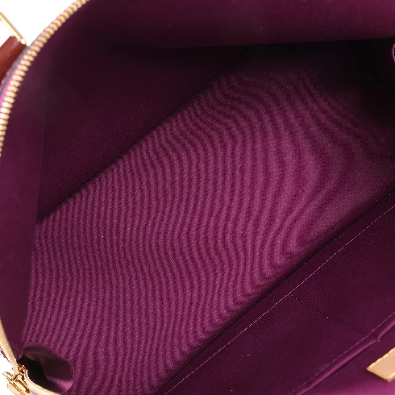 Louis Vuitton Louis Vuitton Alma GM Vernis Handbag in Burgundy M93594 Maroon