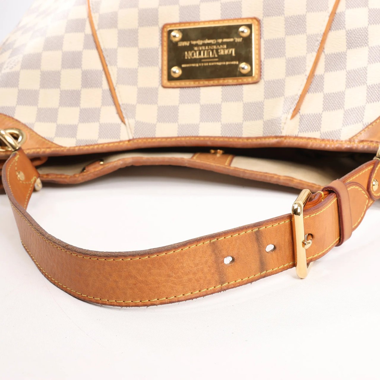 Louis Vuitton Louis Vuitton Galliera PM Damier Azur Shoulder Bag in Beige N55215 Beige