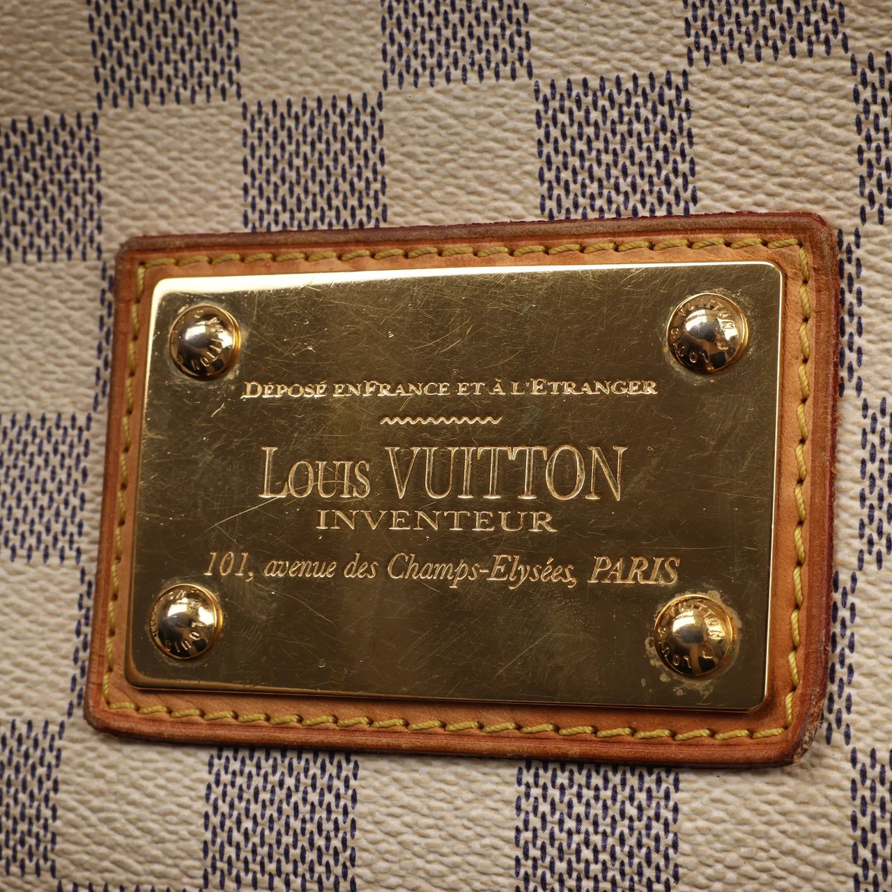 Louis Vuitton Louis Vuitton Galliera PM Damier Azur Shoulder Bag in Beige N55215 Beige